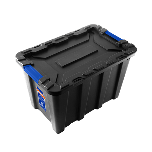 Wadfow 55L Plastic Storage Tote 23 x 15 x 15 In.