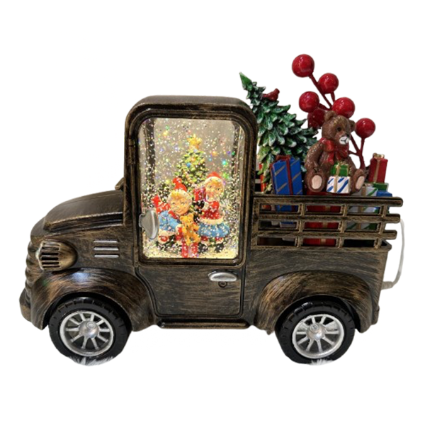 Mrs. Claus Christmas Antique Truck Ornament