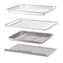 Black &amp; Decker 4-Slice Air Fryer Toaster Oven, Stainless Steel - Dark Grey