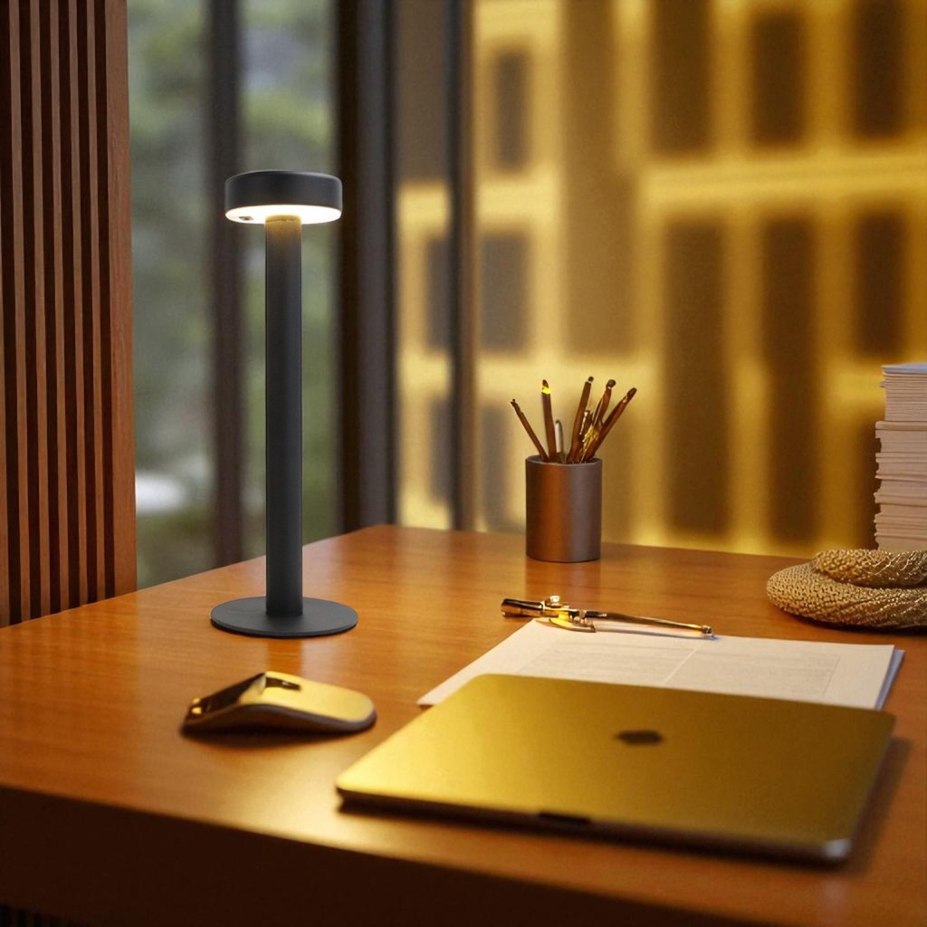 Royal Homes Table Light USB, Gold/ Black