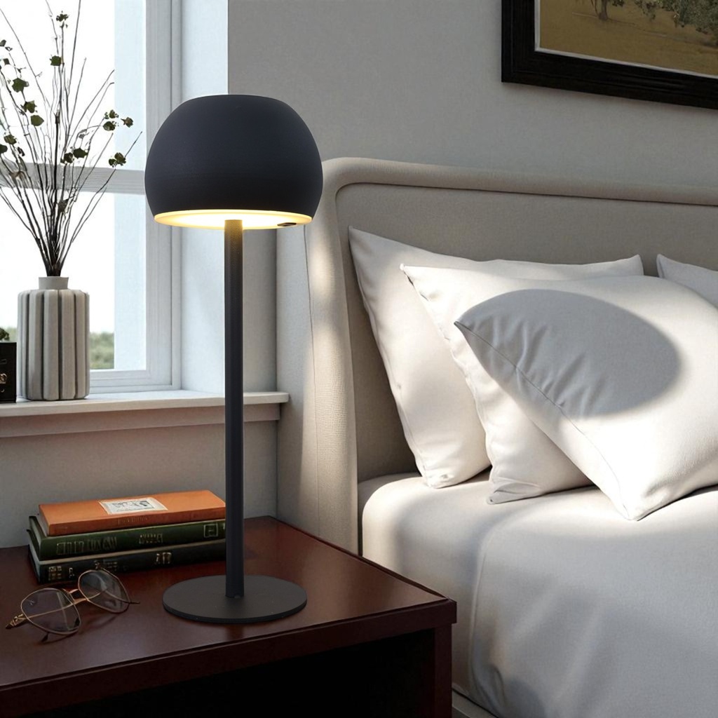 Royal Homes Table Light USB, Black/ Gold