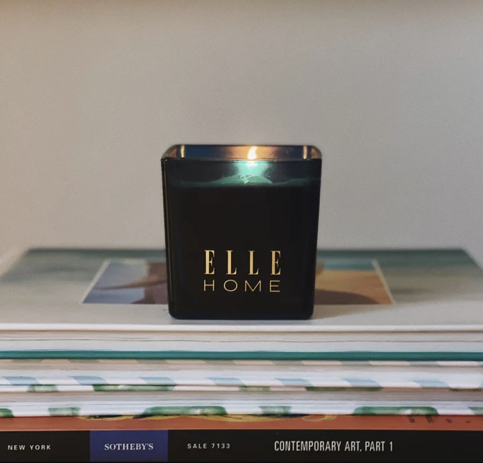 Elle Home Wood Ginger Vanilla Scented Candle