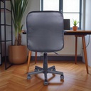 Mobel Executive Office Chair PVC, Black (Weight Limit 220lb)