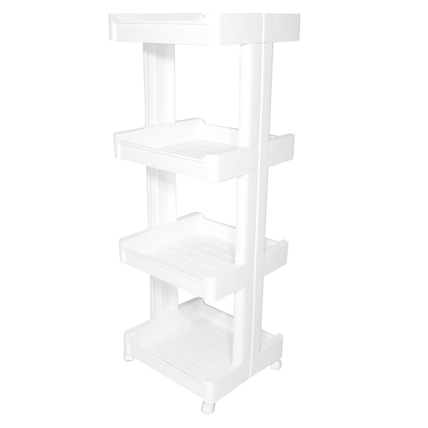 Duramade 4-Tier Storage Plastic 39x35x109cm, White