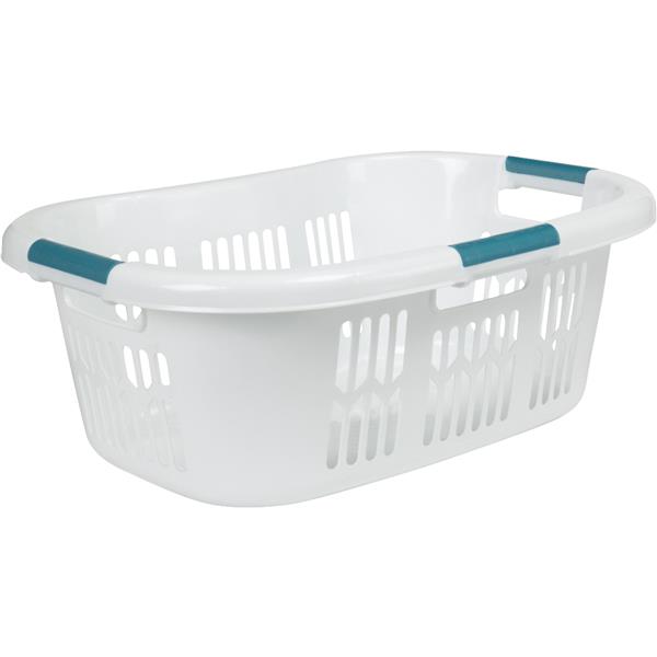Rubbermaid 3-Handled Laundry Basket, White
