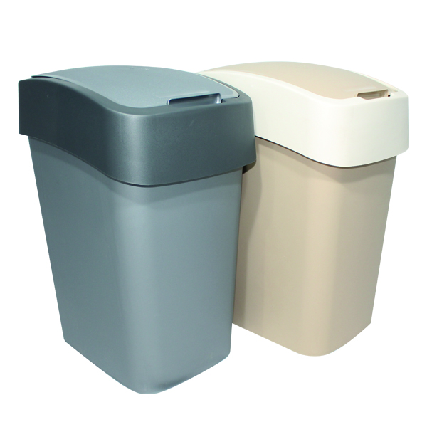 Mr. Save Plastic Trash Can 33x25x45cm, Assorted Colours
