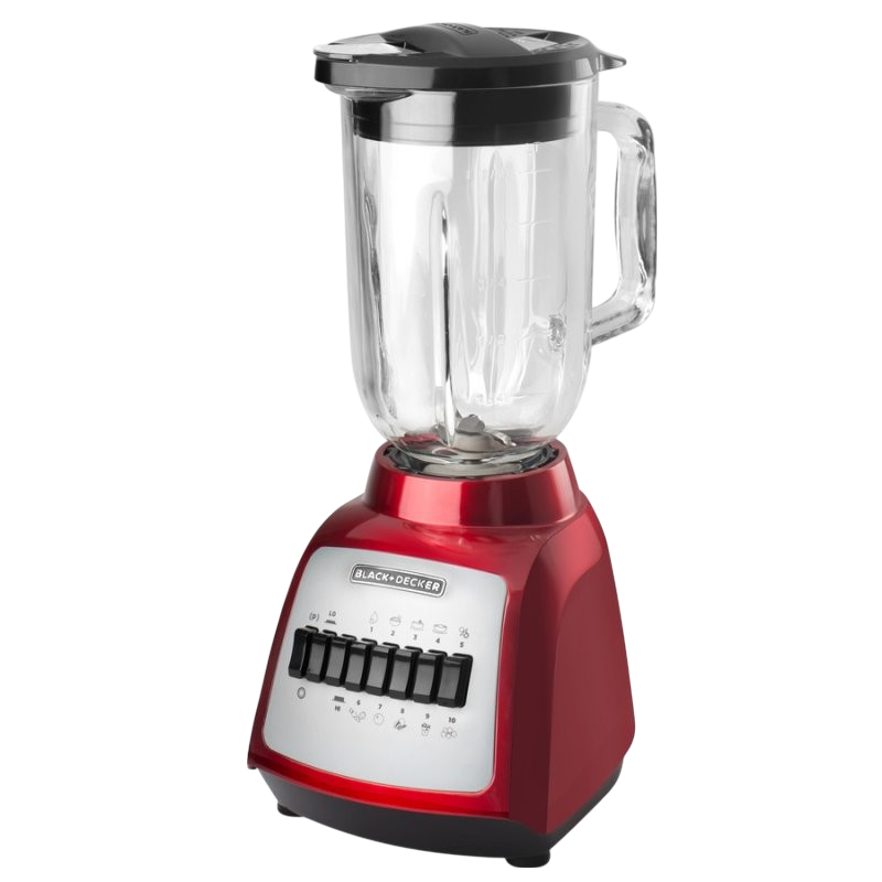 ****Black &amp; Decker 10 Speed Blender Metallic Base - Glass Jar