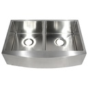 ^Royal Homes Double Bowl Apron Kitchen Sink 32.9 x 22 x 8.9 In.