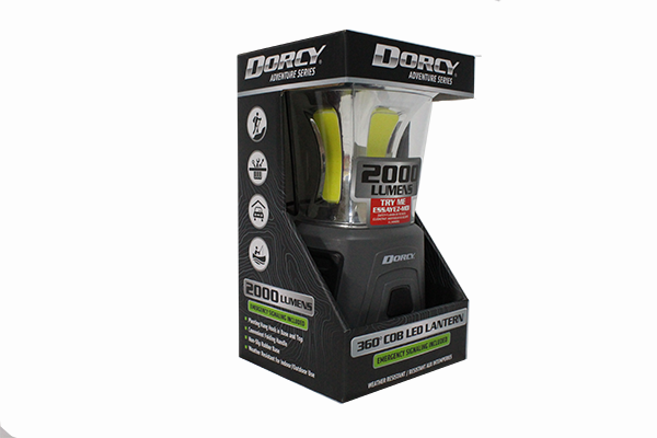 ****Dorcy Adventure Series LED Lantern with Red Safety Flasher, Black/ Gray Plastic