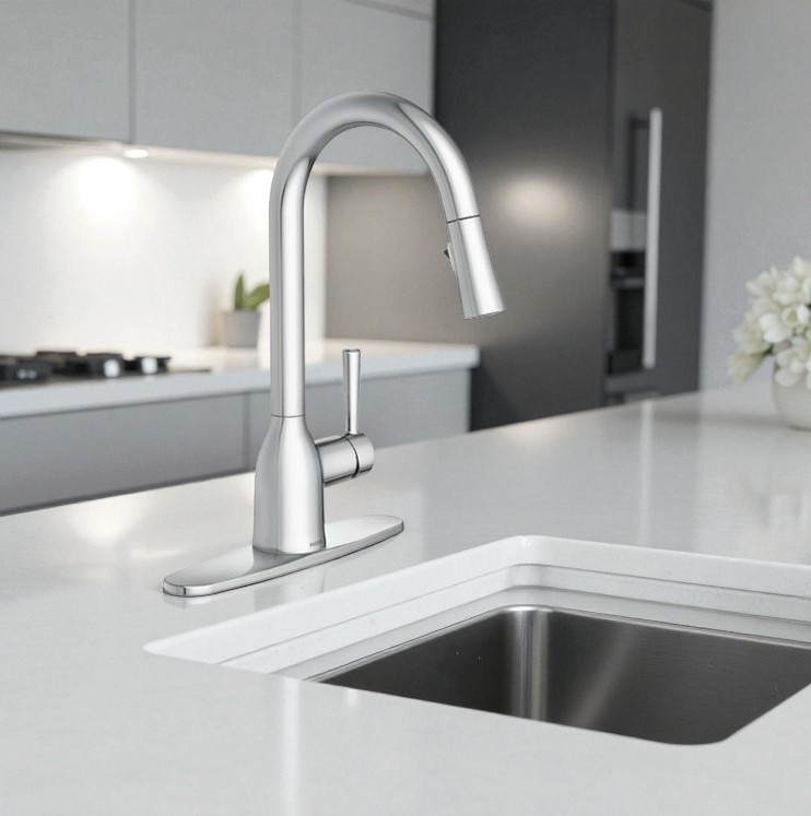 Moen Adler Kitchen Faucet Pull-Down, Chrome