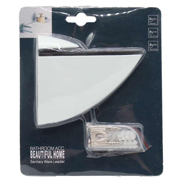 ****Classy Homes Shelf Clips Glass /White 1pc