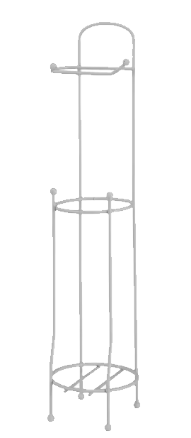 Bath Bliss Toilet Paper Holder, White