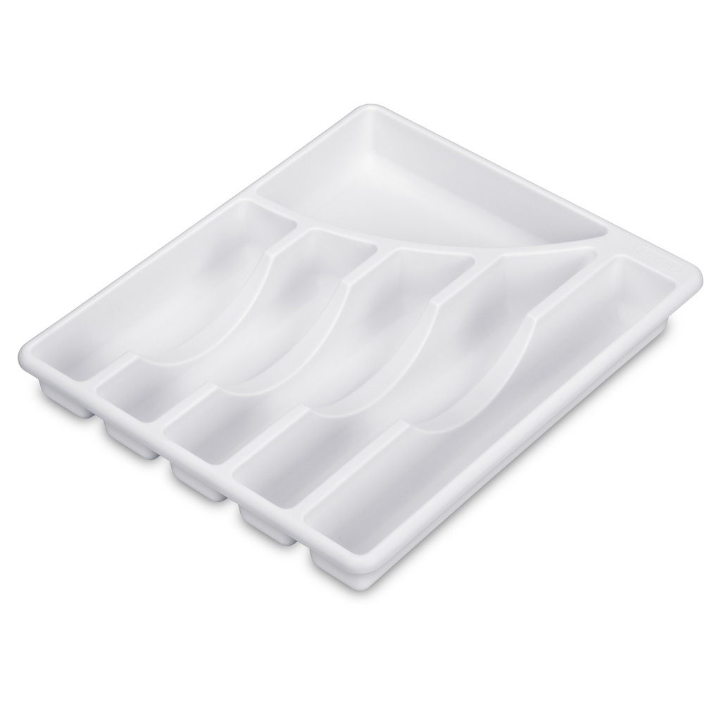 Sterlite Cutlery Tray 6-Compartment, White