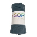 ****Cozy Polar Fleece Micro Throw, Gray