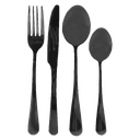 Royal Norfolk 16pc Cutlery Set, Black ji