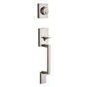 Kwikset Branton Entry Handleset Double Cylinder, Satin Nickel
