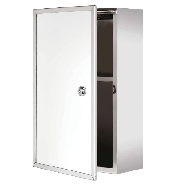 ****Elle Home Trent Lockable Medicine Cabinet 15.74 H x 9.84 W x 5.11 D In.