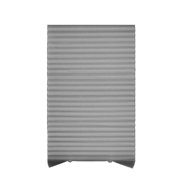 ****Kenneth Cole Temporary Pleated Blinds, Grey/78x90''