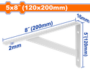 ****Wadfow Heavy Duty Shelf Bracket 5 x 8 In. (12 x 20 cm）