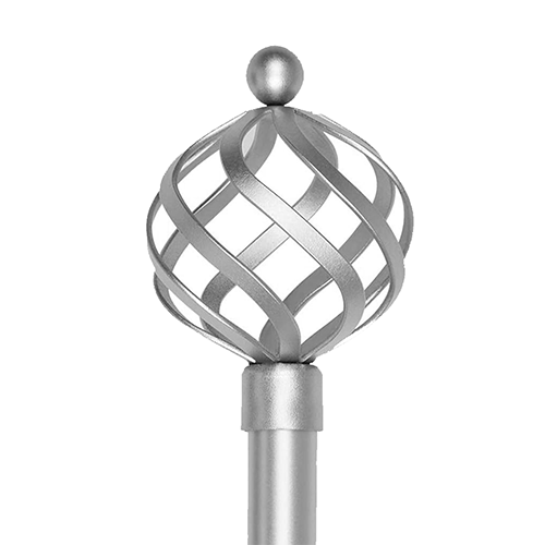 Classy Homes Curtain Rod 28-48 In., Champagne Silver - Painted