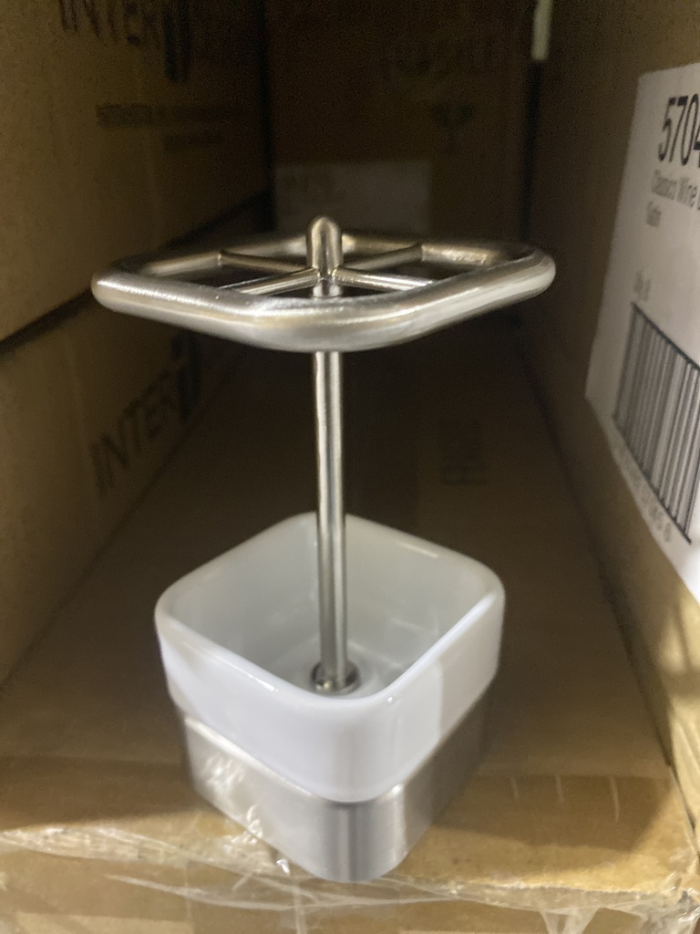 ^iDesign Gia Toothbrush Stand, White