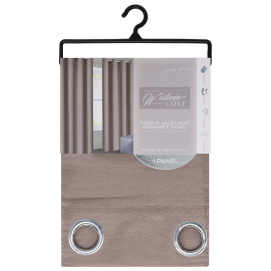 Renta Grommet Window Curtain Panel 55 x 90 In. Atmosphere