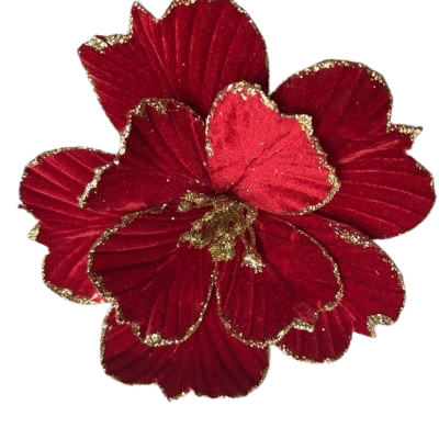 Christmas Poinsettia 10x5cm