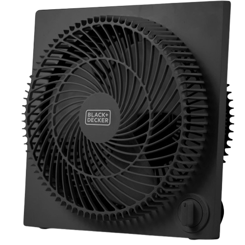Black &amp; Decker Frameless Box Fan 9 In. Black