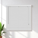 Kenneth Cole Paulownia Wood Venetian Blinds 78 x 90.5 In. (198x230cm), White