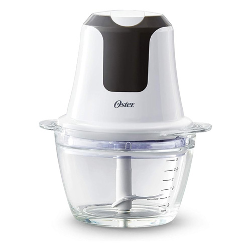 ****Oster 3-Cup Mini Food Chopper with Tempered Glass Bowl
