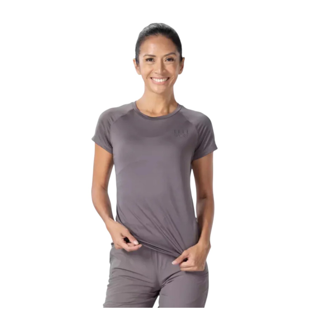 Elle Sport Ladies Performance Shirt, Dark Grey