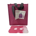 Manna Handled Velcro Lunch Bag With Ice Pack - Rouge