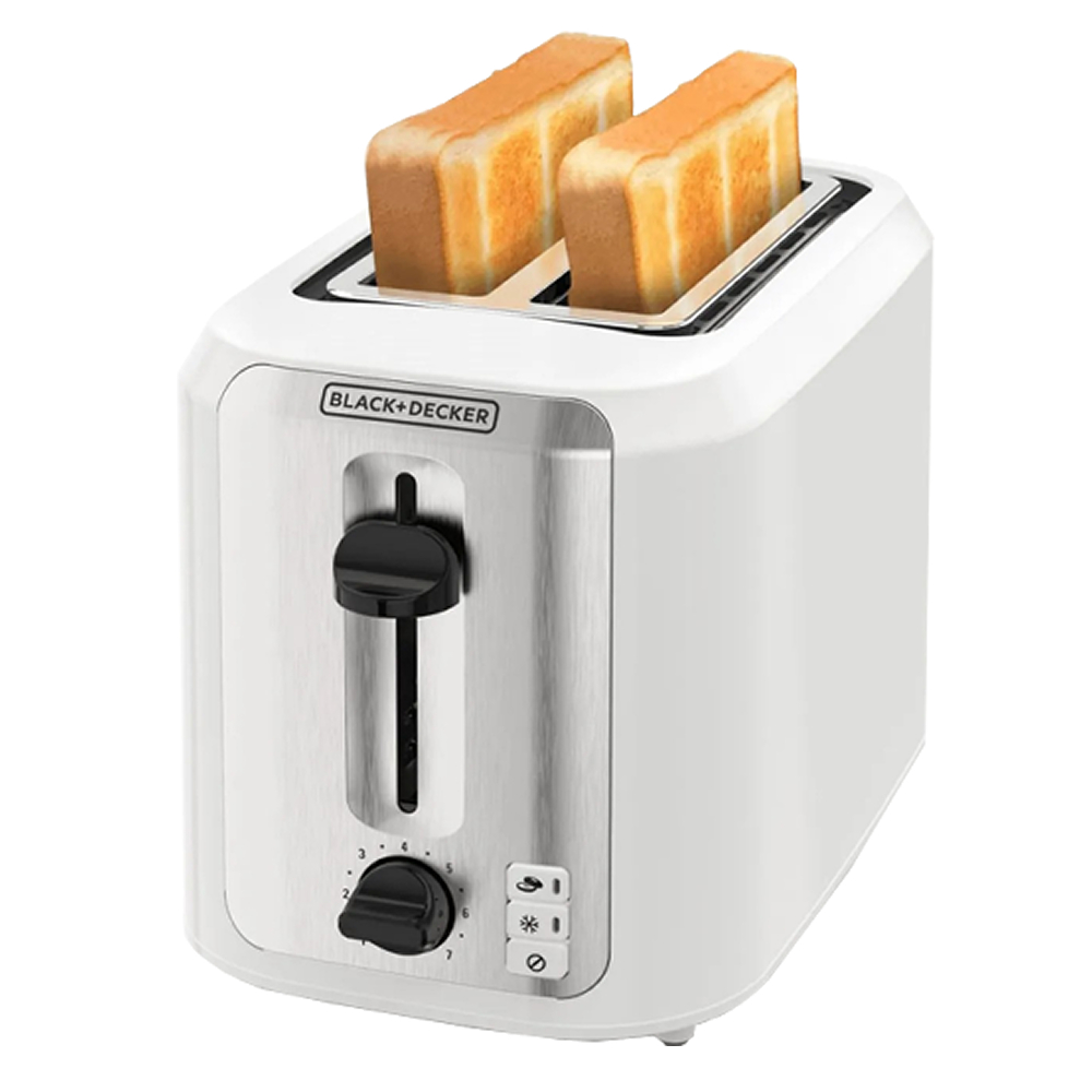 Black &amp; Decker 2-Slice Toaster, White