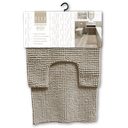 Elle Home 2 pc Contour Mat &amp; Bath Mat Set, Beige
