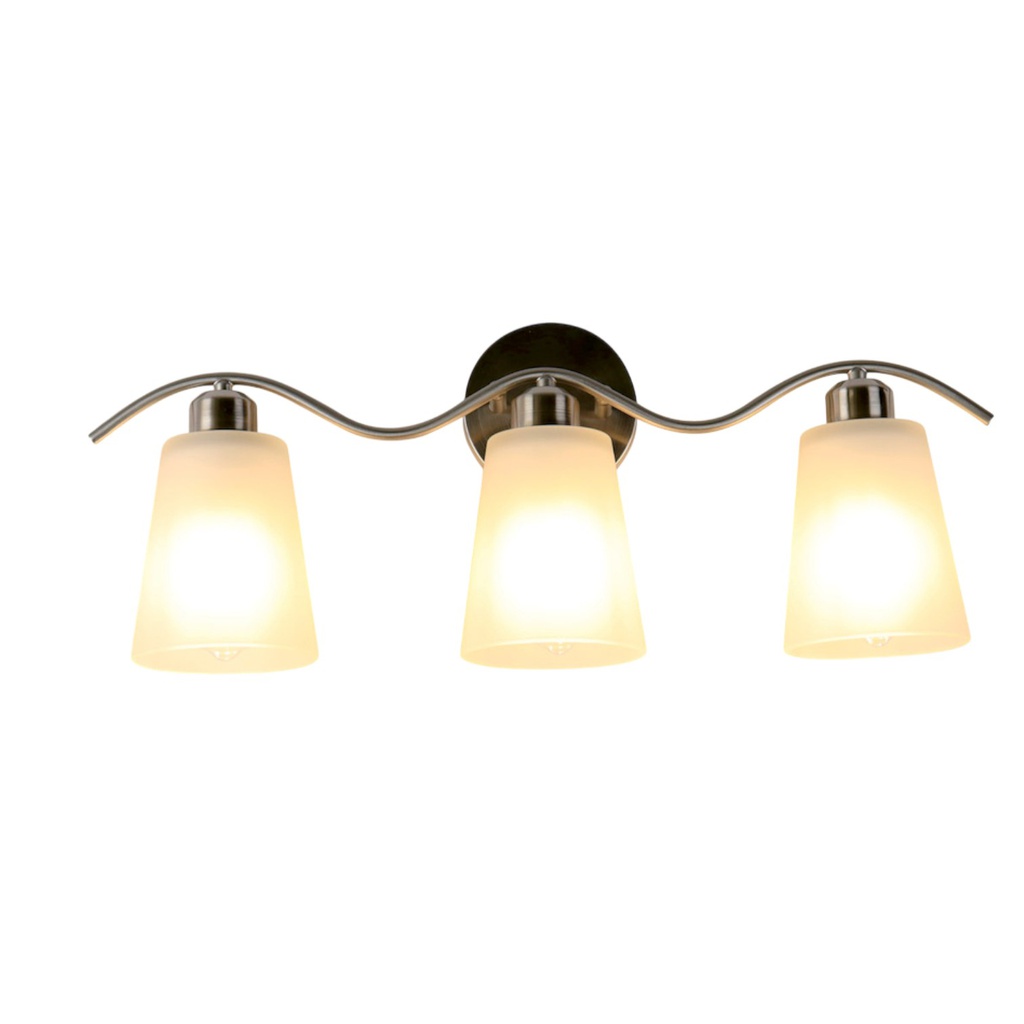 Royal Homes Wall Lamp 3xE27 60W Satin Nickel