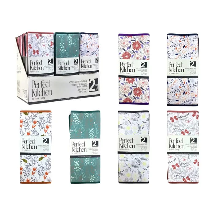 Perfect Kitchen Microfiber Drying Mats (2-pack)