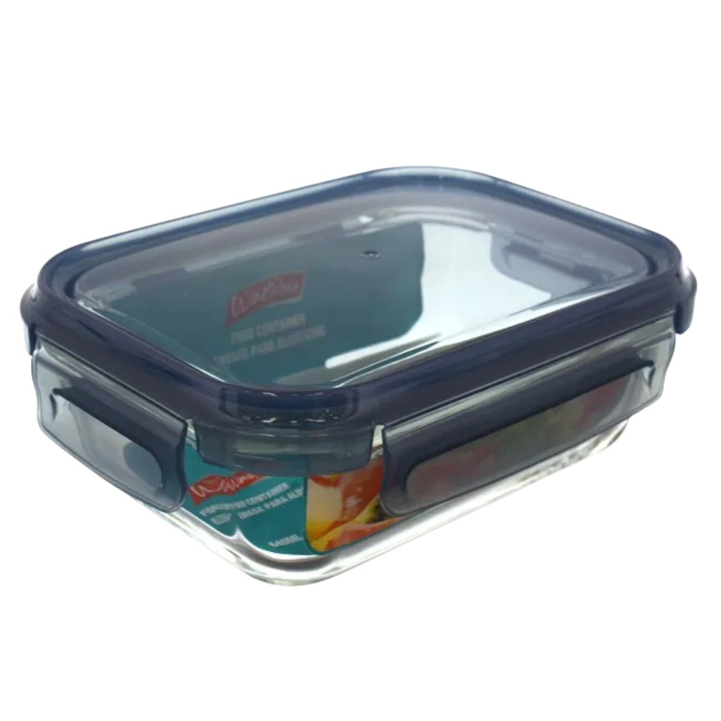 Windrose Glass Food Container Rectangular 640ml
