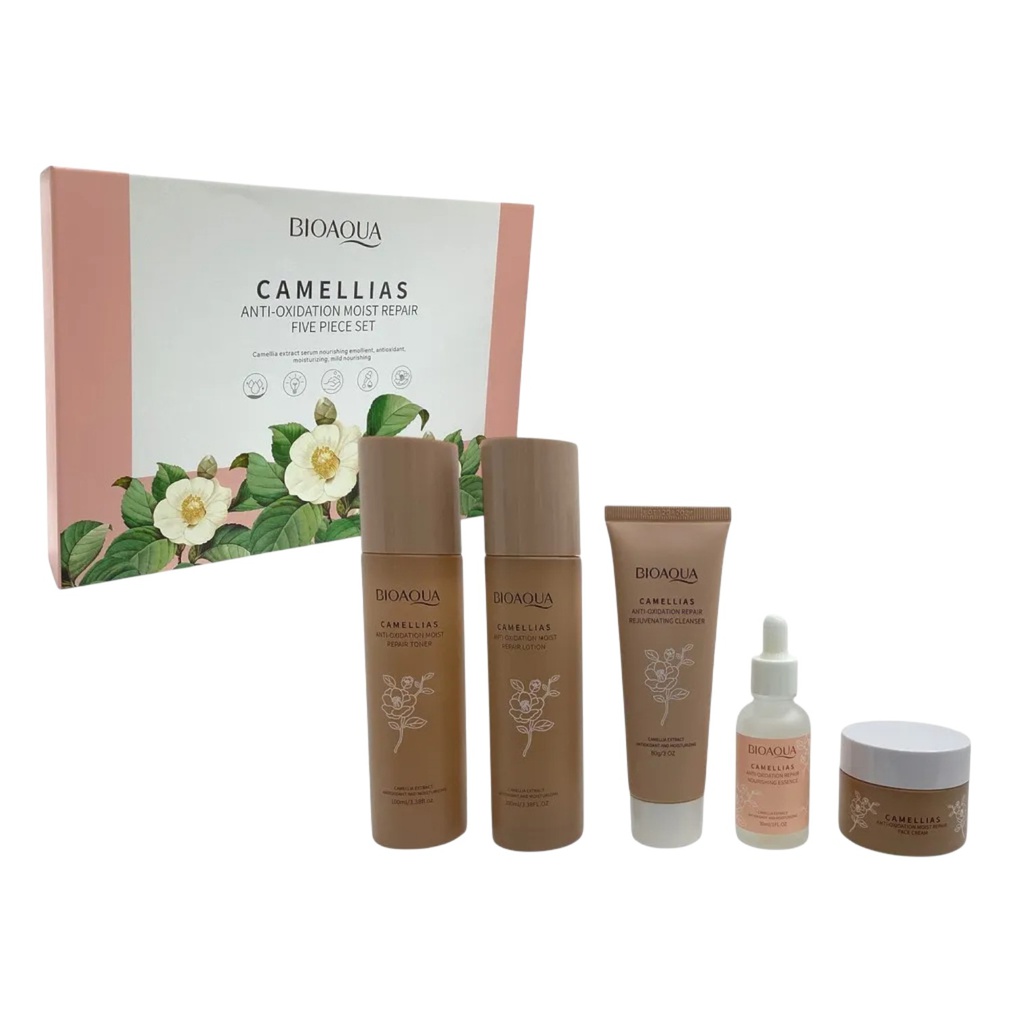 Bioaqua Camellia Antioxidant Moisturizing Repair 5pc Set
