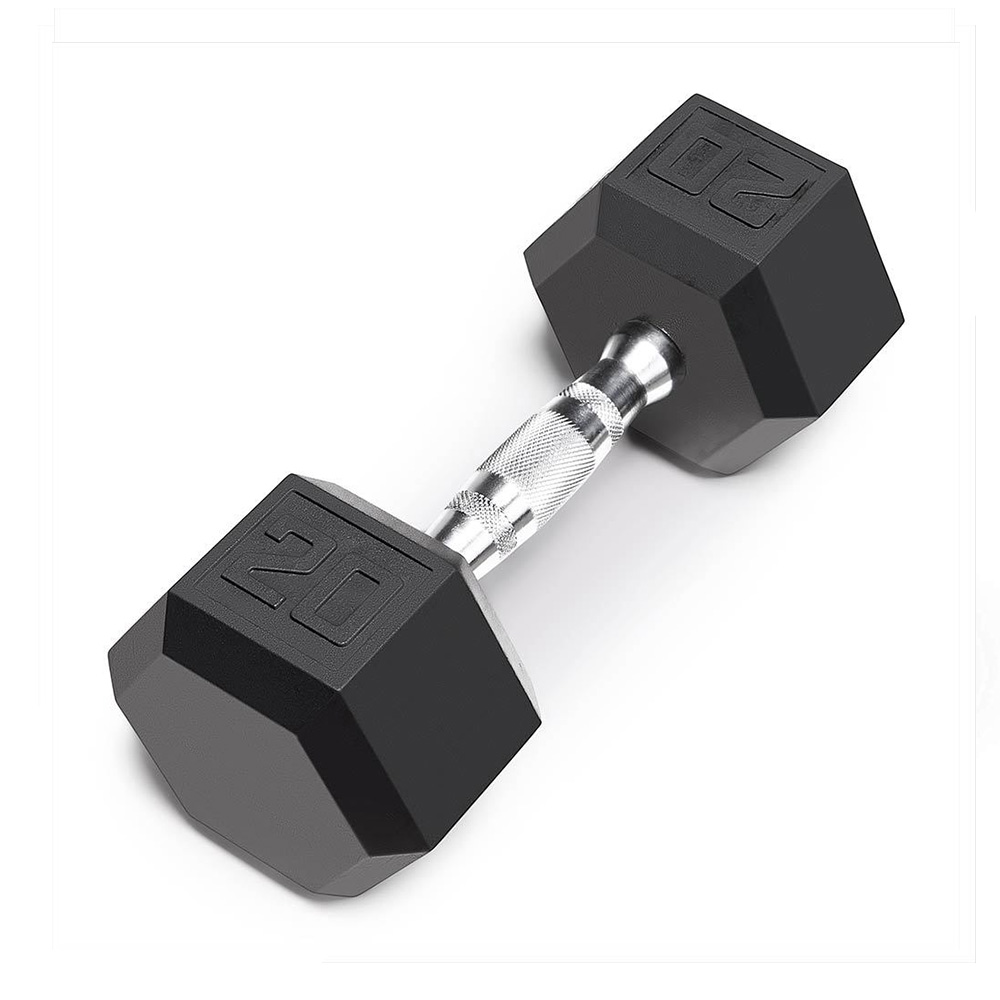 Runic Hexagonal Dumbbell with Rubber 20 Lb.