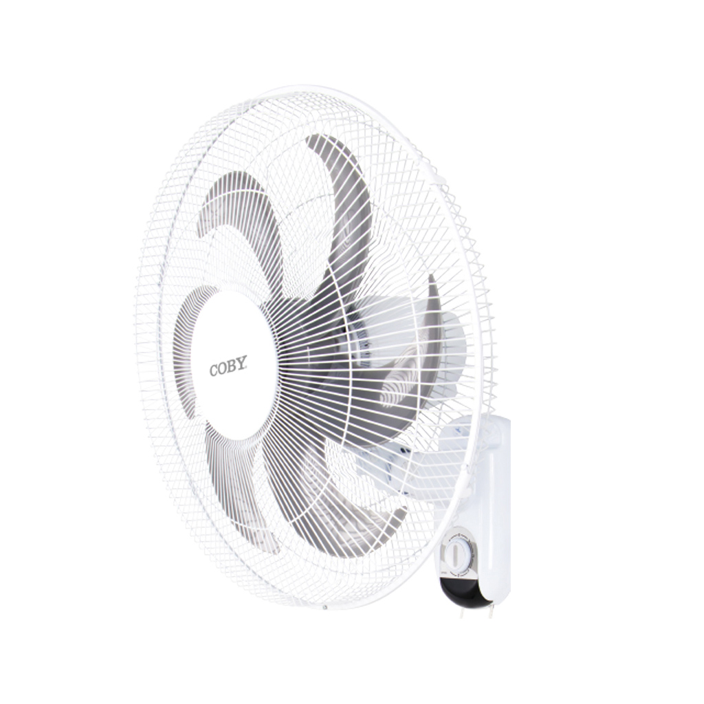 Coby Wall Fan 18 In. White