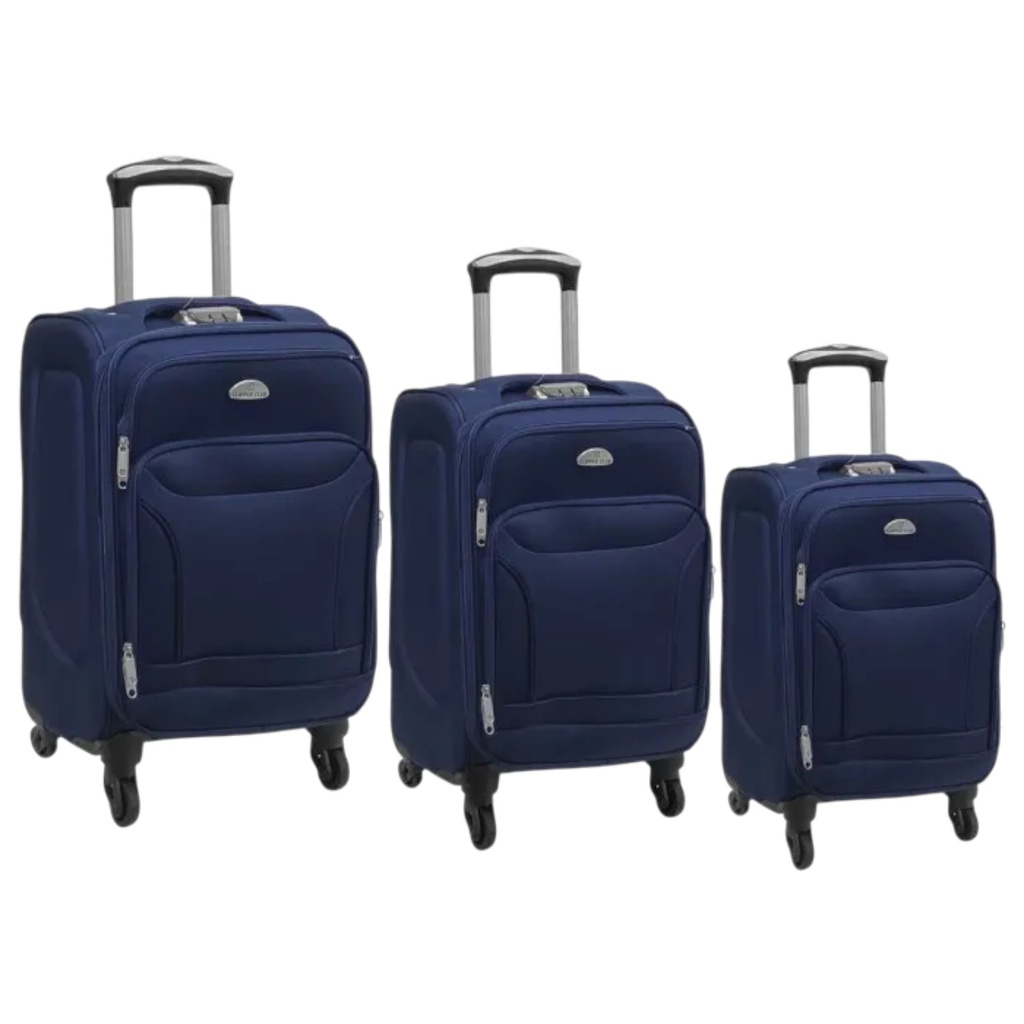 Clipper Club 3pc Luggage Set, Navy