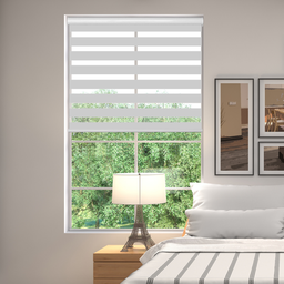 [KC202052328GY] Kenneth Cole Luxury Zebra Blinds 78x90 In. (Blackout) Grey