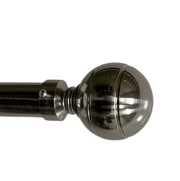 [HHHD-CTRD-01125 (RH100-84S-P) CHCR30044] Classy Homes Curtain Rod 48-84 in Double Silver 25/28