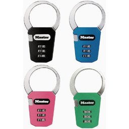 [1550DAST] ****Master Lock Set Your Own Combination Backpack Lock - Assorted Colors