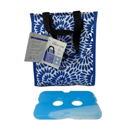 [45349] ****Manna Handled Velcro Lunch Bag With Ice Pack - Swirl