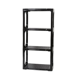 [XW127-BLK-EX] ^Strata 4-Tier Shelving Unit Heavy-Duty, Black