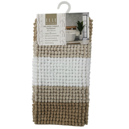 [EB2024061317] Elle Home Microfiber Bath Mat, Beige