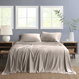 [NSH3PC-TWIN-TAUPE] Nautica Twin Sheet Set Solid 3pc Taupe
