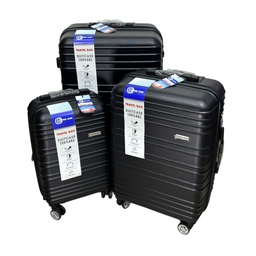 [060-1451601] Clipper Club Luggage Set, Black