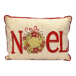 [831-TQ01-2510] Miro Holiday Throw Pillow Noel 50cm Beige/ Red/ Green